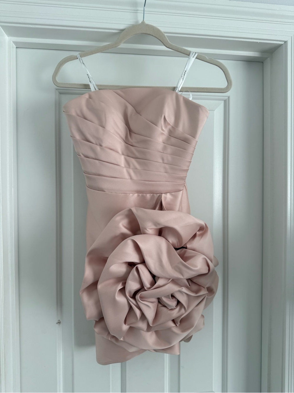 Jovani Blush Strapless Dress Size 4 - Picture 3 of 4